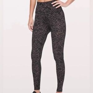 Lululemon Align Lacescape Spanish Rose High-Rise Leggings 28”